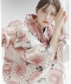Dita はんなり恋椿 椿柄 浴衣 帯 下駄セット - メルカリ