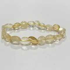 一点物　特価　シトリン ブレスレット 天然石 不規則 金運 イエロー✨