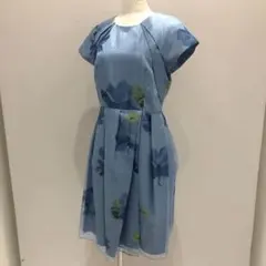 【未使用タグ付】kaene パーティドレス 花柄 オーガンジー 結婚式 二次会