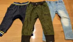 キッズ カジュアルパンツセット（3点）100サイズ