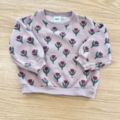 ZARAkidsチューリップ柄 ピンク トレーナー