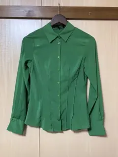 ZARA 長袖シャツ グリーン XSのサムネイル