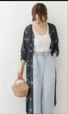 美品✨アーバンリサーチ♡ワンピース Aライン フェミニン 綺麗め　羽織り