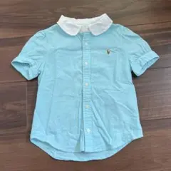 値下げ！Ralph Lauren 水色 襟付きポロシャツ 4T
