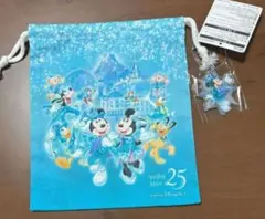 東京ディズニーリゾート 25周年 巾着 新品未使用　タグ付きのサムネイル