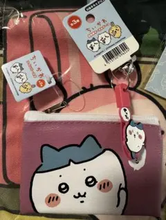 ちいかわ セリア 百均 自転車キーホルダー コインパスケース ハチワレ