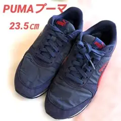 PUMA スニーカー ✨レディース✨ネイビー レッド✨23.5㎝のサムネイル