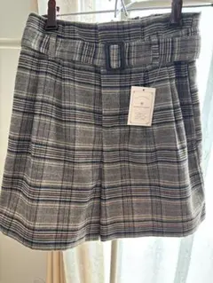 ♡ MAJESTIC LEGON ♡ チェック柄ショートパンツ ウエストベルト付