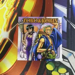 ワンピース　ウエハース　森永　シール　ゾロ　ロビン　95-S1-5　未使用