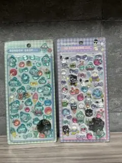 ハンギョドンBONBON DROP & ハピダンブイ3D ステッカー 2点セット