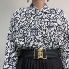 激レア！美品！イタリア古着 Lisetta Gori ヴィンテージ 半袖ブラウス 
