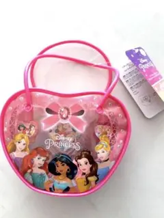 【新品未使用】ディズニープリンセス ハートメイクアップバッグ