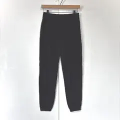 無印良品　スウェットパンツ　ルームウェア　スリムフィット　綿　ブラック　S-M