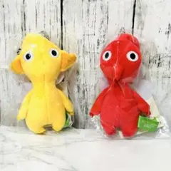 【ピクミン】ぬいぐるみマスコット×2種類　赤ピクミン　黄ピクミン