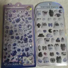 さ*E様 ボンボンドロップ＆コットンパフ シールセット