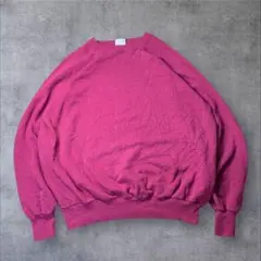 USA古着 90s 無地スウェット ラグラン 短丈 ノームコア Y2k