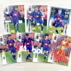 FCバルセロナ 7枚セット PANINI MEGACRACKS 26-27