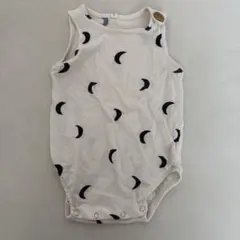 organic zoo 月模様のノースリーブロンパース 6-12ヶ月