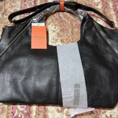 FIRANO 黒 レザー ショルダーバッグ