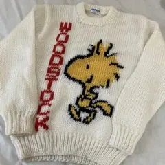 80s90s snoopy スヌーピー コットンニット Mサイズ - メルカリ