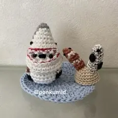 シマエナガ　編みぐるみ　サメ　チンアナゴ　ハンドメイド　文鳥　鳥　水族館