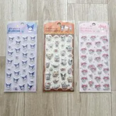 【新品】サンリオ　ぷくっとシール ３枚セット