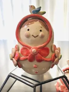レア cokets コケッツ 赤ずきん風 小鳥 2体セット 木製ドー - メルカリ