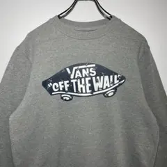 VANS バンズ　スウェット　サイズS トレーナー　デカロゴ　スケーター　古着