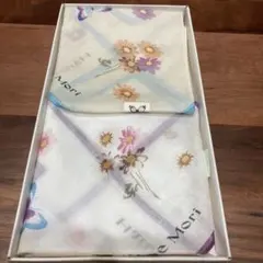 Hanae Mori ハンカチ2枚セット　新品未使用　花柄