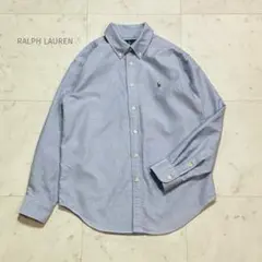 ラルフローレン オックスフォードシャツ ブルー キッズ150 レディースS