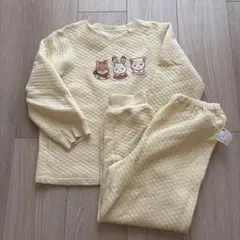 ユニクロ　シルバニアファミリー　キルトパジャマ　120 イエロー