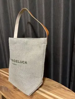 ハワイ限定 DEAN&DELUCA 10周年記念 リネンレザーハンドルトート