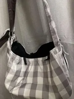 値下げしました！RADICA 犬用2WAY スリングバッグチェック柄Sサイズ