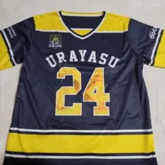 【希少！】ラグビー浦安D-rocksリバーシブル応援シャツ　ネイビー/イエロー