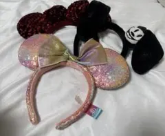 ミニーマウス＆オズワルド 耳カチューシャセット