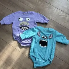 トレーナー　ロンパース　2点セット　モンスターズインク　サリー　ブー　ディズニー