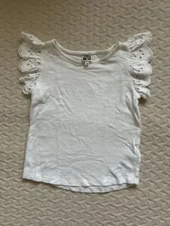 BONTON ホワイト レース袖 Tシャツ サイズ4