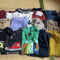 子供用カジュアルTシャツとパンツセット
