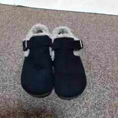 ボアスリッポン　23cmブラック美品