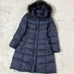 【極美品】23区 ダウンコート ラクーンファー 大きいサイズ 44 XXL