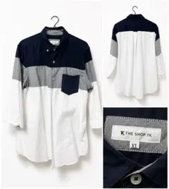 THE SHOP TK 七分袖シャツ XL マルチカラーのサムネイル