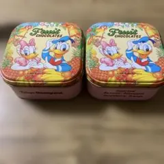 ドナルド&デイジー★東京ディズニーランド★平成レトロ★お菓子缶
