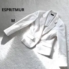 エスプリミュール レディーステーラードジャケット　セレモニー　ホワイト Mサイズ
