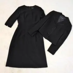 美品♡ヒロミチナカノ 大きいサイズ ブラックフォーマル ワンピース 11号 L 美品♡ヒロミチナカノ 大きいサイズ ブラックフォーマル