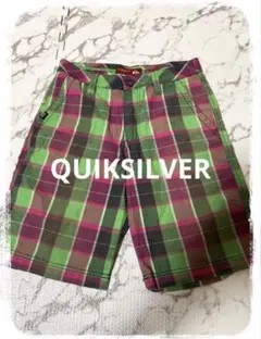 ☘️P1☘QUIKSILVER チェック ハーフパンツ XSのサムネイル