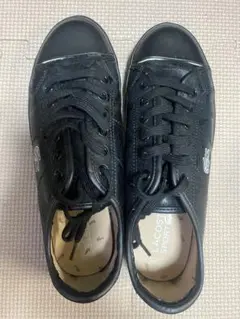 LACOSTE ブラック クロコダイル風 スニーカー