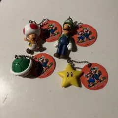 スーパーマリオ　マスコットフィギュア4点セット