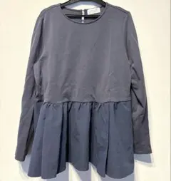 OPAQUE.CLIP ドッキングペプラムトップス　Lサイズ