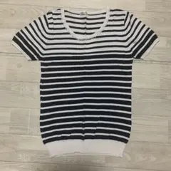 GLACIER グラシア　トップス　ビジュー付き　極美品　カットソー　ボーダーのサムネイル
