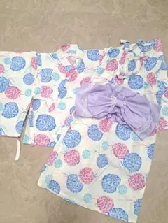 花柄浴衣セット 100-110cm